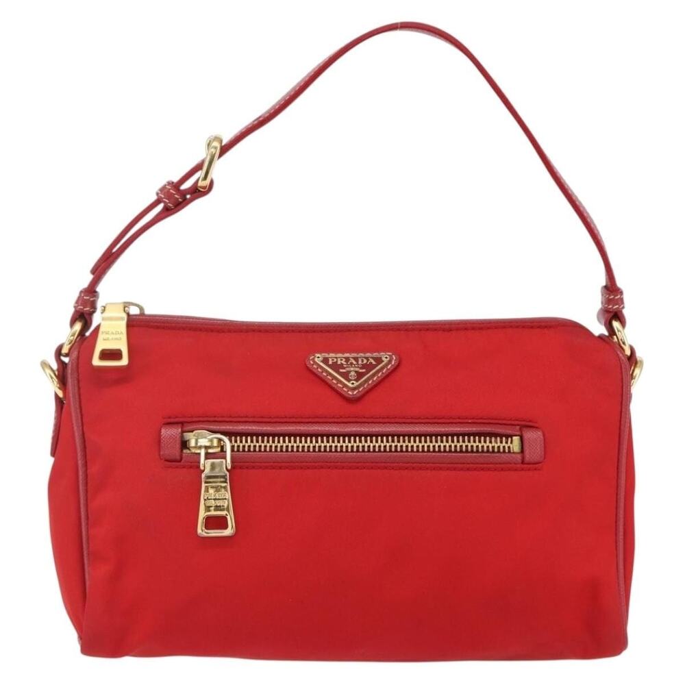 Prada Nylon Shoulder Bag Red